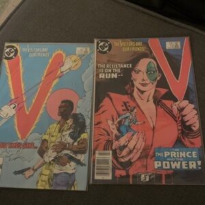 V (Visitors) Comic Books from DC Comics - FEB, JUNE,  two books